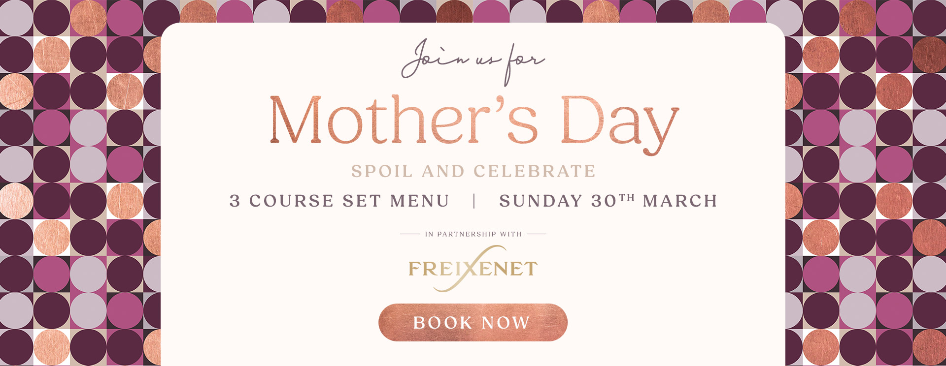 Mother’s Day menu/meal in Beaconsfield